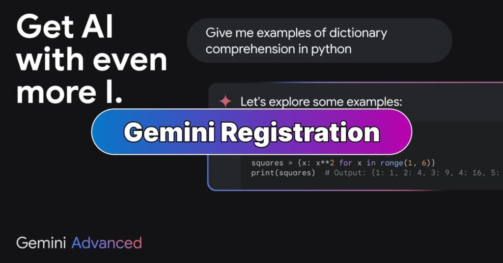 Gemini Registration
